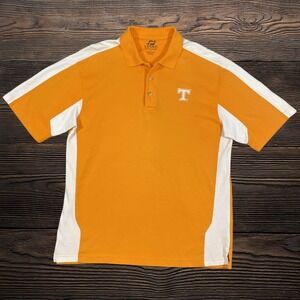 Spike Sports Tennessee Volunteers Performance Polo Shirt Mens Medium Orange NCAA